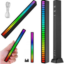 RGB LED Light Sound-Activated Multicolour Neon Panel for Gaming & Room Decor