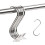 S Hooks, Stainless Steel, No Tools Needed for Wall Organisation, Kitchen Bathroom Workspace 1