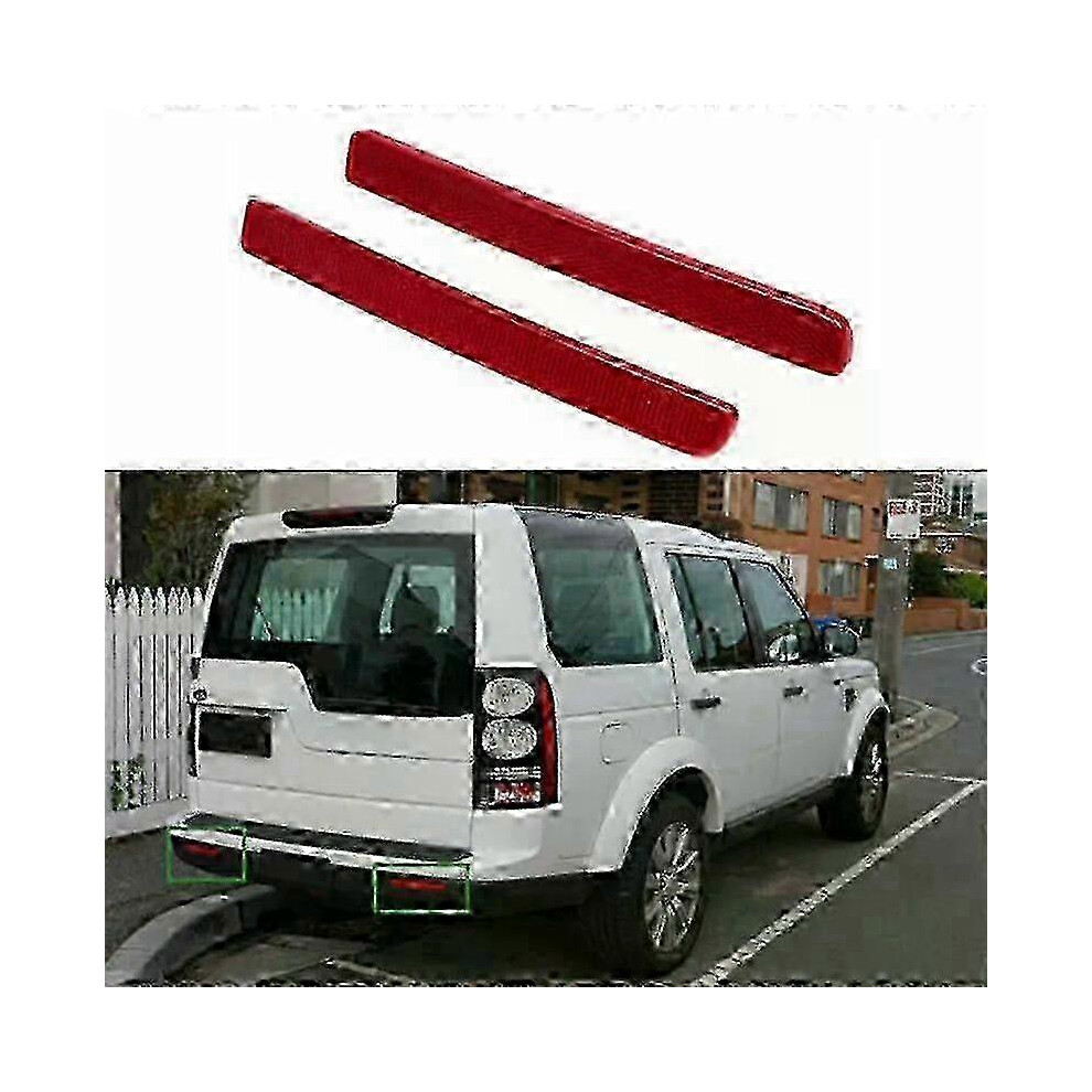 Rear Bumper Reflector Pair Compatible With Land Rover Discovery 3 2004-2009 Xff500020 Left Right Side Red/Light 6966168025559
