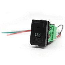 Interruttore DRL LED Autobloccante Compatibile con Suzuki SX4 Swift Alto Grand Vitara 2006-2012, Retroilluminazione Verde e Arancione