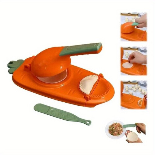 Dumpling Press, Manual Dumpling Maker with Pancake Press Function, Plastic Dumpling Tool