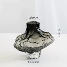 Große Tischvase im nordischen Stil aus mattiertem Glas für die Schlafzimmerdekoration