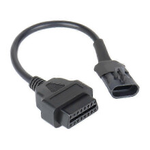 OBD II 3 Pin Motorcycle Diagnostic Adapter Cable compatible with CFMOTO Ducati 30cm Plug and Play Plastic Durable