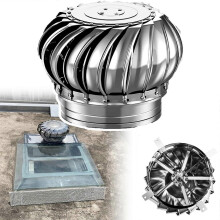 Dakventilator met turbine 160 mm van 304 roestvrij staal, lekvrij en windaangedreven voor residentieel, commercieel en industrieel gebruik