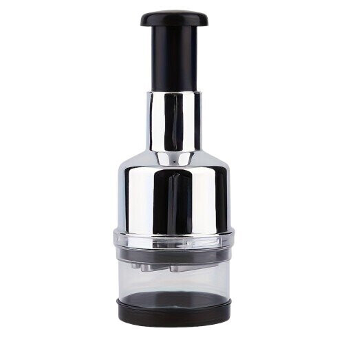 Manual Food Chopper, Stainless Steel, Hand-Pulled for Garlic Vegetable Fruit Nut, Easy Clean Kitchen Tool