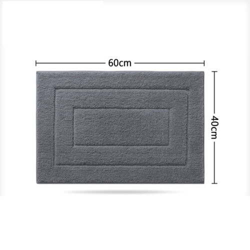 Bath Mat, Microfibre, Absorbent and Quick-Drying, Non-Slip Backing for Bathroom and Kitchen