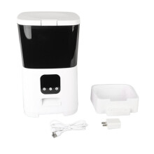 WiFi slimme kattenvoerbak met een inhoud van 7 liter en afstandsbediening via app voor automatisch voeren van uw huisdier.