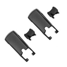 2 kpl tuulilasinpyyhkimen varren suojus lukolla, yhteensopiva Mercedes-Benz W176 W205 W213 X253 W447 2014-2021 kanssa, musta muovi