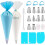 Pastry Bag with Tips Set, 40 Pieces Cake Decorating Kit with Silicone Bag, E-Book & Tools 1