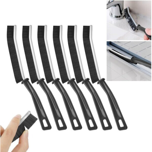 Crevice Cleaning Brush Set, 6 Pack with Nylon Bristles for Windows, Doors, Sinks