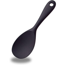 Reislöffel aus Silikon zum Umrühren, hitzebeständig und flexibel, 22,5 cm mit Aufhängeloch