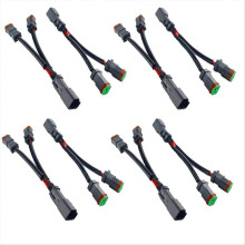 Stuks Deutsch DT DTP 2-pins Y-type kabelboomadapter IP68 700W 21cm compatibel met LED-werklampen en lichtbalken voor auto's, vrachtwagens, motoren