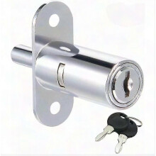 Push Cylinder Cabinet Lock for Sliding Door Adjustable Bolt for Child Safety Home Kitchen Drawers Workplace Storage RV
