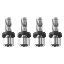 4 stuks golfadapterhulsschroeven compatibel met Golf M1 M2 M3 M4 M5 SIM zwart aluminium