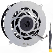 Ventola di raffreddamento interna compatibile con PlayStation 5 Slim, 19 pale, DC 12V, bassa rumorosità, con cacciavite T8