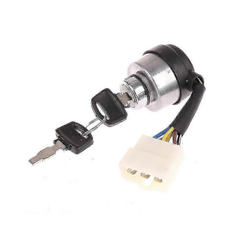 6-Wire Generator Ignition Start Key Lock Switch Compatible With 2.5-6.5Kw 188F Gasoline Diesel Generators For Agriculture Forestry Use 6966168022275