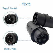 Adattatore di ricarica da Tipo 2 a J1772 compatibile con veicoli elettrici Tipo 1 per uso domestico e pubblico