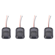 Adattatore per batteria Makita 18V compatibile con BL1830 BL1840, connettore ABS nero per elettroutensili, 4 pezzi