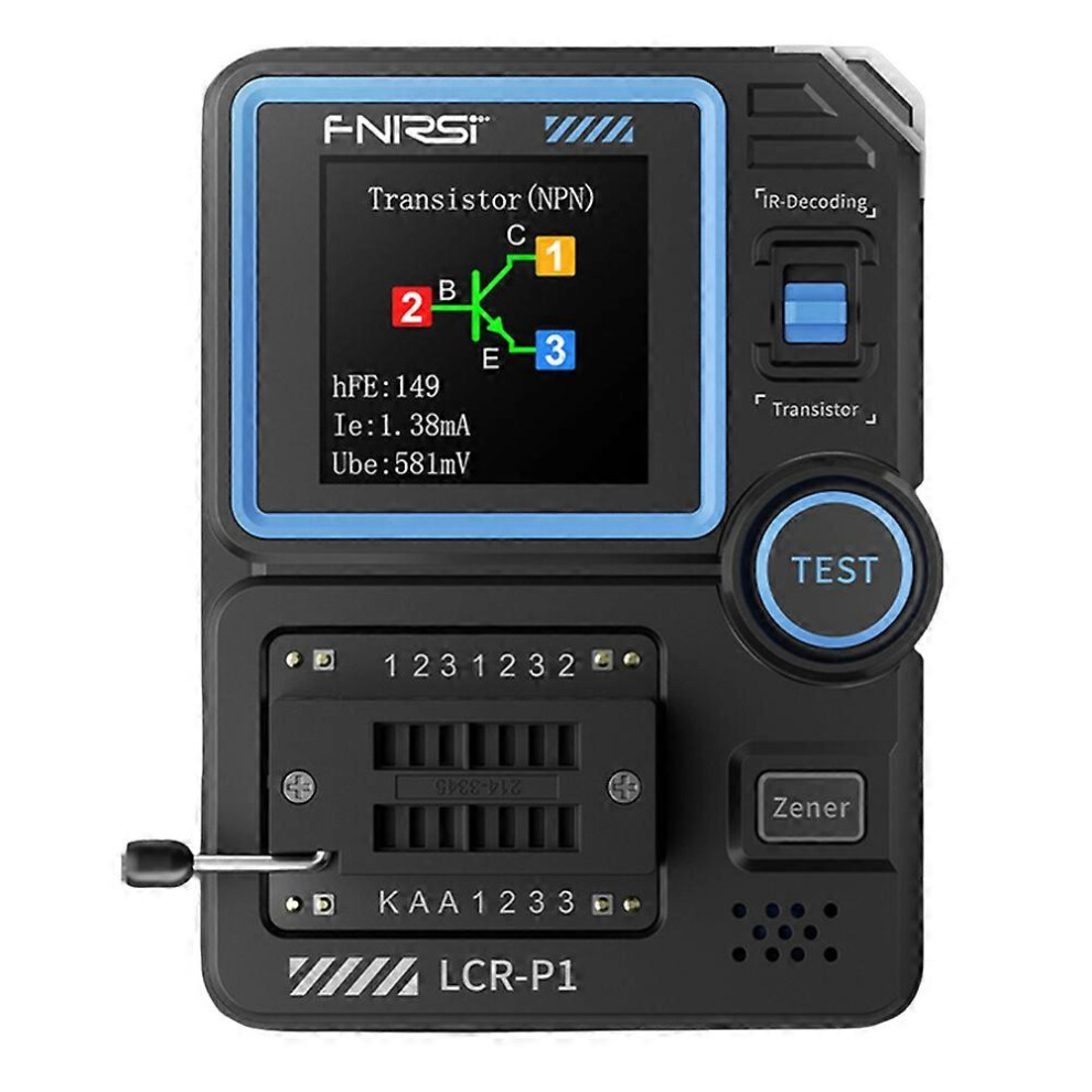 Transistor Tester Fnirsi Lcr-P1 For Capacitor Resistor Inductor Mosfet Testing With Anti-Burn Protection Auto Detection 6966168027881