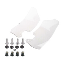 2er-Pack Windabweiser-Ersatzset, kompatibel mit BMW R1200GS ADV 04-12, Kunststoff, grau, transparent, Windschutz, Geräuschreduzierung