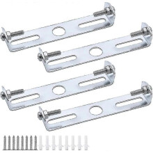 4 stuks metalen plafondlampbeugels 105 mm met montagemateriaal, geschikt voor plafondlampen en kroonluchters van 110-130 mm, draagvermogen 5 kg.
