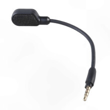 Wymienny, odłączany mikrofon do zestawu słuchawkowego gamingowego 3,5 mm, kompatybilny ze słuchawkami Cloud III, 18 cm, czarny