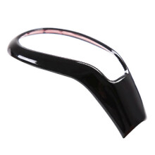 Gear Shift Knob Cover Trim Compatible with Volvo XC60 V40 S60 S80 2013-2018 Glossy Black ABS Scratch Resistant Accessory