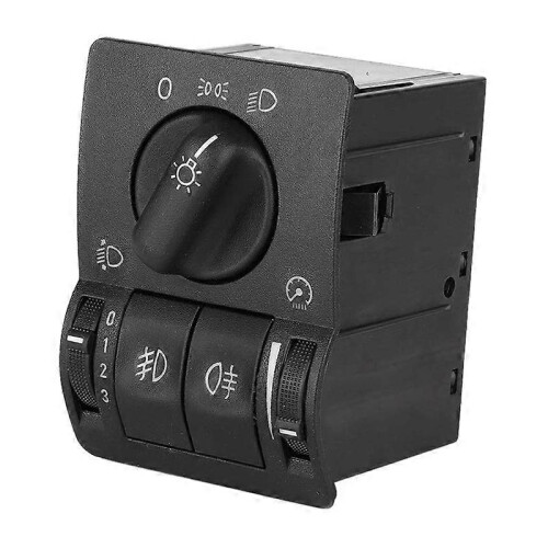 Interruttore luci principale compatibile con Opel 1995-2008, codice 6240097, materiale ABS nero