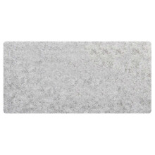 Tappetino per mouse da gioco 80x40 cm in feltro grigio, superficie liscia per ufficio, casa e scrivania, compatibile con tutti i mouse.