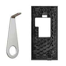 No-Drill Doorbell Mount Compatible with Ring Battery Doorbell 2024 Release, Adhesive ABS Bracket with Replacement Doorbell Key