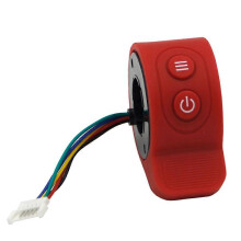 Acceleratore compatibile con monopattini elettrici HX X6 X7, interruttore di controllo velocità in plastica blu a 5 porte