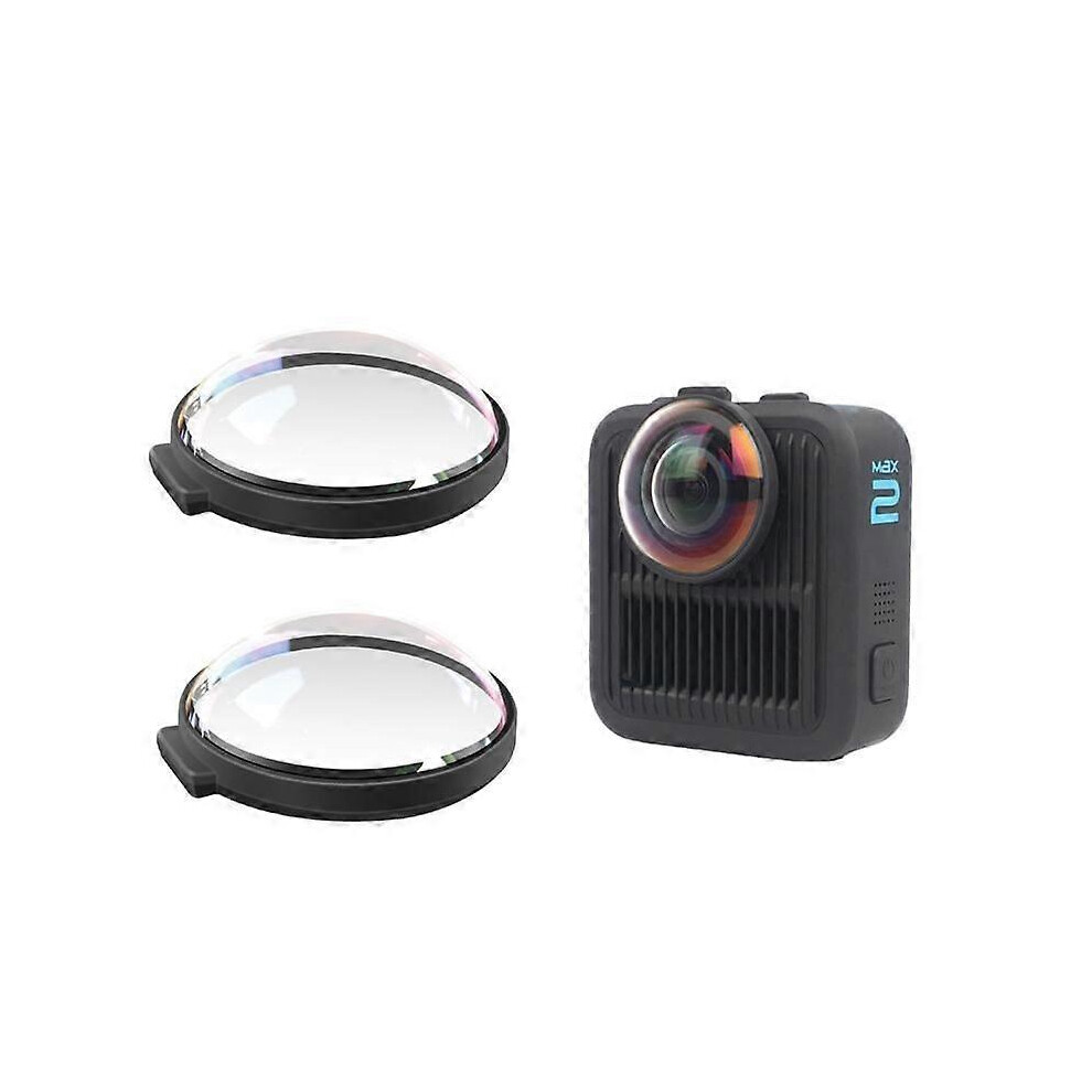 Lens Protector Compatible With Gopro Max2 10H Optical Tempered Glass Ar Coated Waterproof Scratch Resistant Deformation Proof 2 Pack 6966168030447