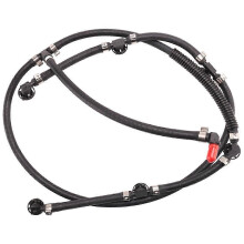 Tubería de retorno de combustible diésel compatible con Mercedes-Benz OM642, plástico negro frontal, piezas 6420705532 6420701932 6420703032