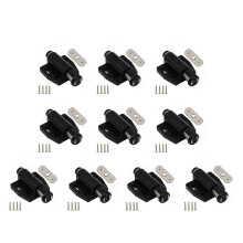 Chiusure magnetiche push to open per ante e cassetti, acciaio inossidabile, colore bianco o nero, confezione da 10 pezzi