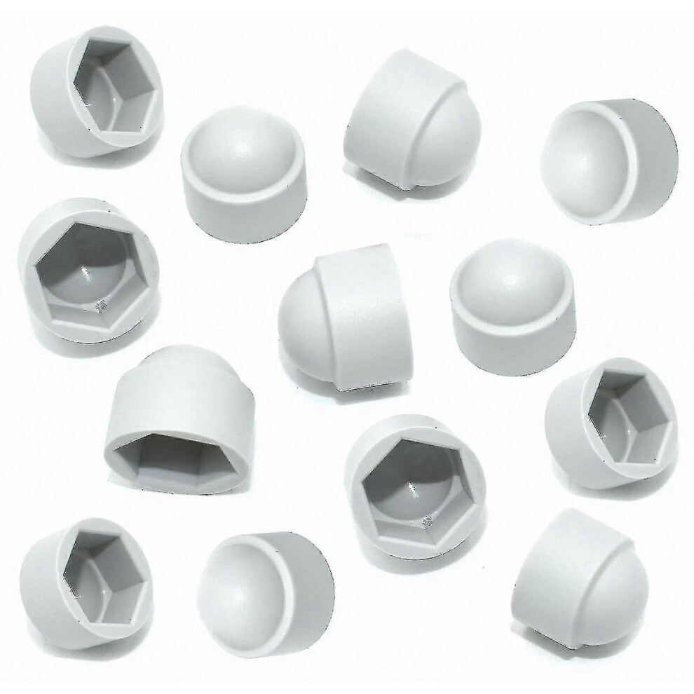 M8 Hex Nut Caps 20 Pack 13Mm White Plastic Protective Covers For Nuts Bolts For Machinery Piping Railing Applications 6966168148388