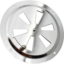 Rond ventilatierooster van 316 roestvrij staal, 125 mm, verstelbaar, voor jacht, boot, caravan, garage, binnen- en buitenventilatie.