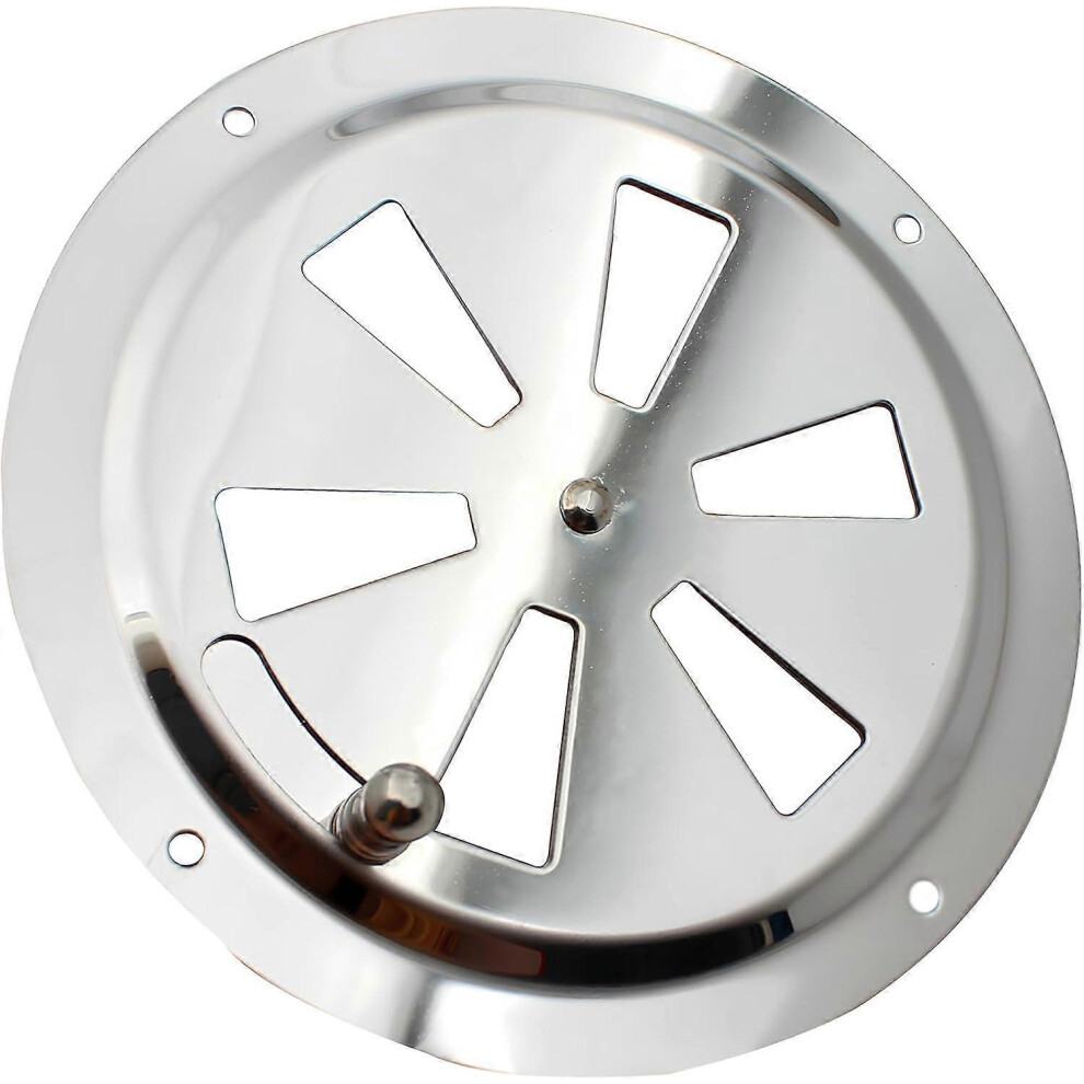 Round Ventilation Grille 316 Stainless Steel 125Mm Adjustable For Yacht Boat Caravan Garage Indoor Outdoor Ventilation 6966168145448
