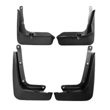 4PCS Front and Rear Car Tyre Mudguard Fenders compatible with BMW IX Sport I20 2022-2025 Black PP+TPE Soft Plastic Splash Guards