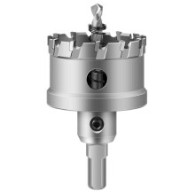 Hartmetall-Lochsäge 50 mm, 45 Stahl-Lochreibahle, Metallbohrer zur Erweiterung von Metalllöchern, sandgestrahlt, 1 Stück