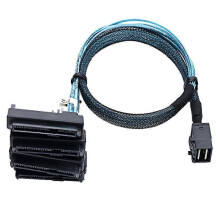 Cavo adattatore Mini SAS SFF-8643 a 4x SFF-8482, 1m, 6 Gbps, per connessione interna dischi rigidi server