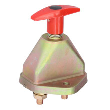 Interrupteur de Déconnexion de Batterie 12-24V Lourd en Acier Inoxydable et Laiton pour Véhicules, Bateaux, Camions