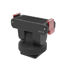 Verstellbarer magnetischer Blitzschuhadapter kompatibel mit DJI OSMO Action 360 5Pro 4 3 2, 180 Neigung, 1/4 Zoll Schraube