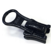 YKK 5 Vislon Einzelverschluss-Reißverschluss-Schieber, schwarze Zinklegierung, kompatibel mit Kunststoffreißverschlüssen für Jacken und Taschen