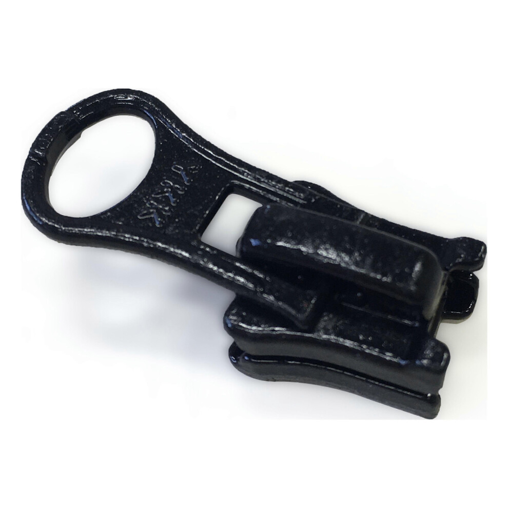 Vislon 5 Single Lock Long Tab Slider Zipper Pull Black Zinc Alloy 10 Pack Compatible With Ykk Plastic Zippers Jackets Backpacks Sport Bags 6966168157168