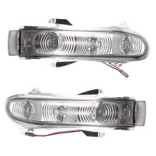 Achteruitkijkspiegel richtingaanwijzers set, compatibel met Mercedes-Benz W220 S-Klasse 1999-2002 en W215 CL-Klasse 1999-2003, getint kunststof.
