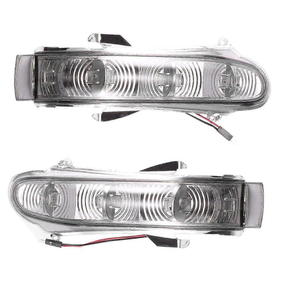 Rearview Mirror Turn Signal Indicator Pair Compatible With Mercedes-Benz W220 S-Class 1999-2002 W215 Cl-Class 1999-2003 Smoked Plastic Light 6966168157908