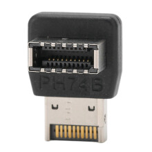 USB3.1 Type-E -sovitin PH74B 90 asteen ohjauskulma tietokoneen emolevylle, tukee 10G/20G-siirtoa, ABS-materiaalia, plug and play