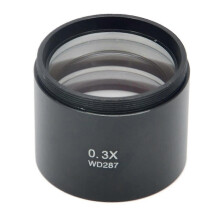 SZM 0,3x supergroothoek Barlow-objectief voor stereozoommicroscopen, 48 mm schroefdraad, maximale werkafstand 287 mm