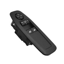 Auton sähkökäyttöisen ikkunan nostokytkimen taittokytkin 96751129ZD, yhteensopiva Peugeot 208 2008 3008 5008 mustan muovin kanssa