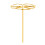 (Gold, 15x28cm) Turtle Leaf Metal Plant Stand 2